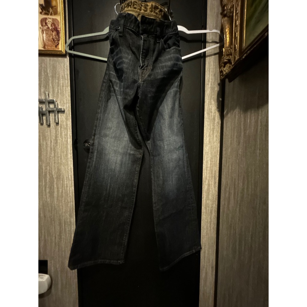 Express Jeans Mens 33x34 Loose Stretch Dark Wash Denim Blue Jeans Relaxed Fit